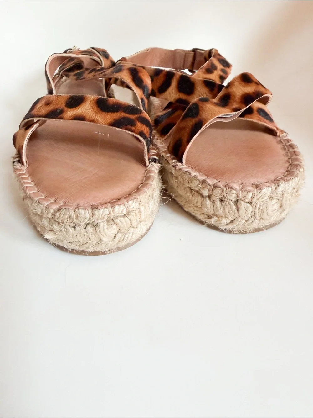 Madewell Malia Espadrille Sandal in Calf Hair Size 8